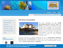 Tablet Screenshot of diveconnection.com